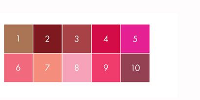 TONO DE CORES DA BARRA DE LÁBIOS LIGHT CRATOR DÉBORAH MILANO